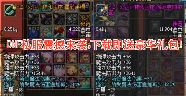 DNF私服震撼来袭，下载即送豪华礼包！